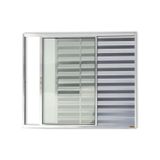 Janela De Aluminio Veneziana De Correr 120x150cm 3 Folhas Com Vidro Liso Confort Brimak Brilhante
