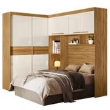 Quarto Modulado Casal Florença Freijó Off White Moval
