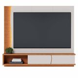 Home Suspenso Egeu Off White Matte/freijó Para Tv Até 65 - Colibri