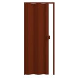 Porta de PVC Sanfonada 72x210cm Permatti Mogno Liso