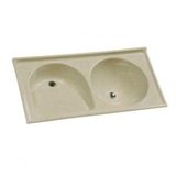 Tanque Rorato Sintetico Duplo 35lt 110x 55cm Travertino