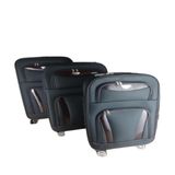 Kit Conjunto De Mala De Viagem Expansivel 360 Com 4 Rodas Giratoria Com 3 Peças Tamanho P M E G Rigida Com Senha Bolso