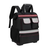 Mochila Ferramentas Base Emborrachada Reforcada Bolsa Impermeavel Refletiva Motoboy Grande Premium