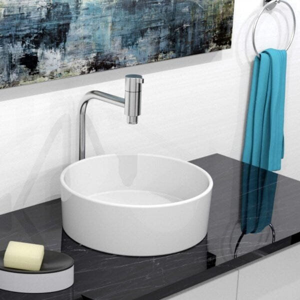 Cuba De Apoio Sottile 12cmx35cmx35cm Japi Branco