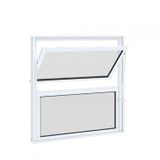 Janela Basculante sem Grade Riobras Alumínio 40cmx40cm Branco