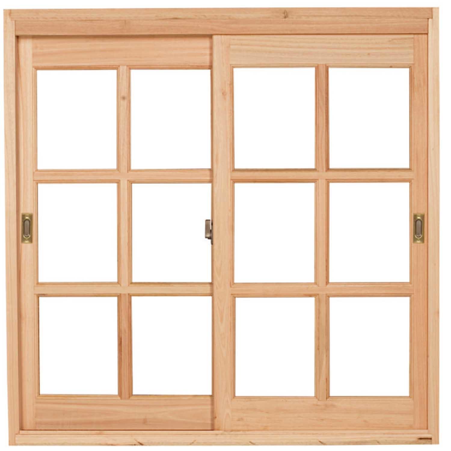 Janela De Correr Quadriculada JE221 140cm x 100cm Esel Natural