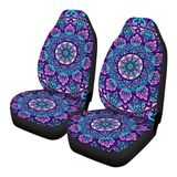 Capas De Assento De Carro Toaddmos Boho Mandala Lotus Purple Para Mulheres