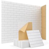 Painéis De Parede Insonorizados Kuchoow High Density, Pacote Com 12 Unidades, Brancos