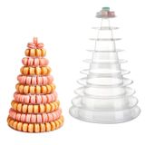 Plástico Transparente De 10 Camadas Do Macaron Tower Fashionclubs