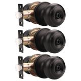 Fechadura De Porta Probrico Interior Bathroom Privacy, Pacote Com 3