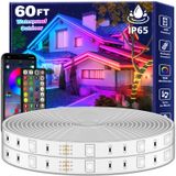 Led Strip Lights Fbz 18m À Prova D&#39;água Ao Ar Livre Com Sincronização De Música