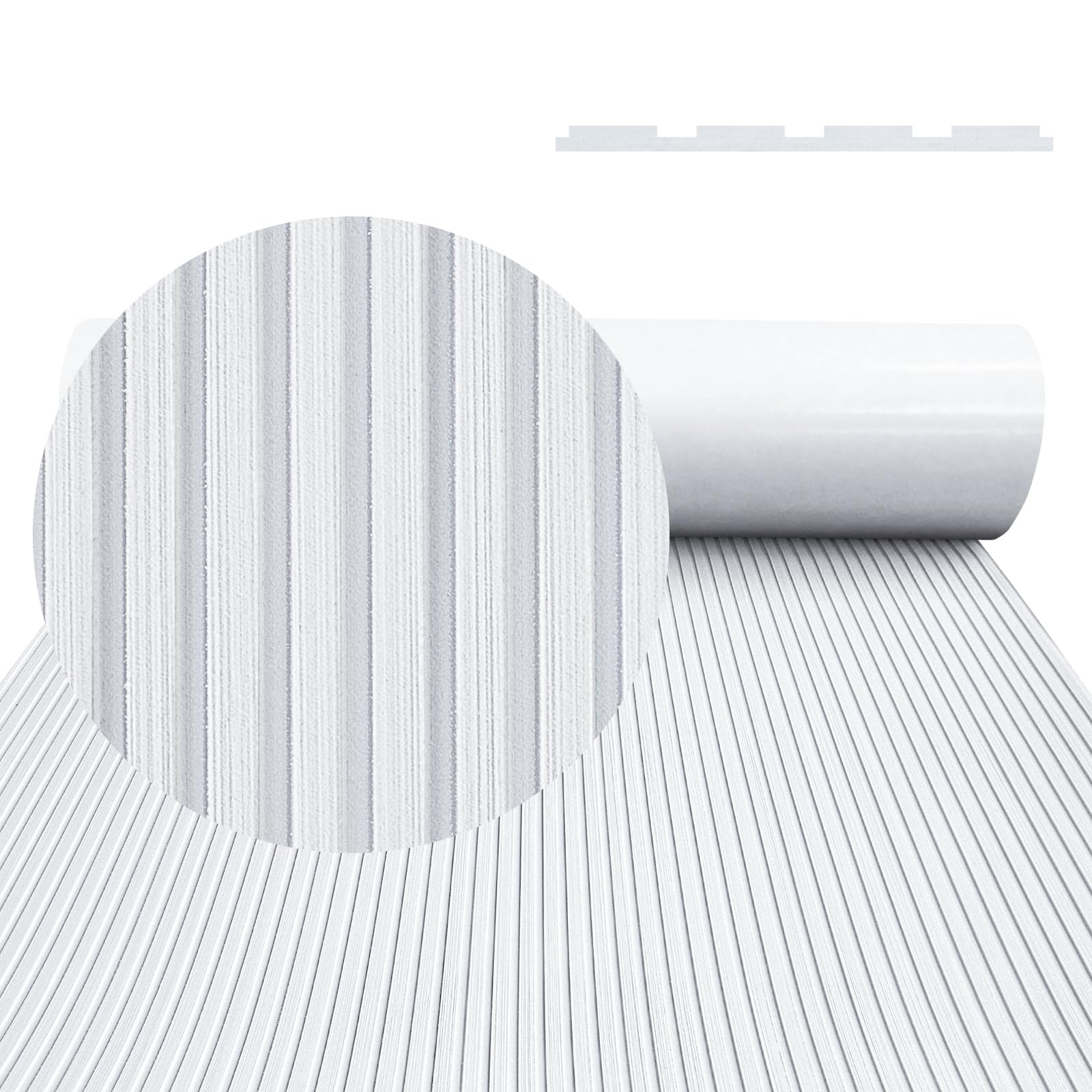 Revestimento De Barco Hzchione White Eva Foam 120x40cm Antiderrapante