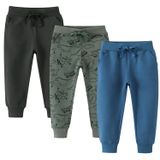 Calça De Moletom Wawlaudp Para Meninos Com Cordão E Algodão Elástico, Pacote Com 3 Unidades