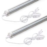 Lâmpada Led Para Loja Barrina 2ft 20w 3000lm 4000k Em Forma De V, Pacote Com 2
