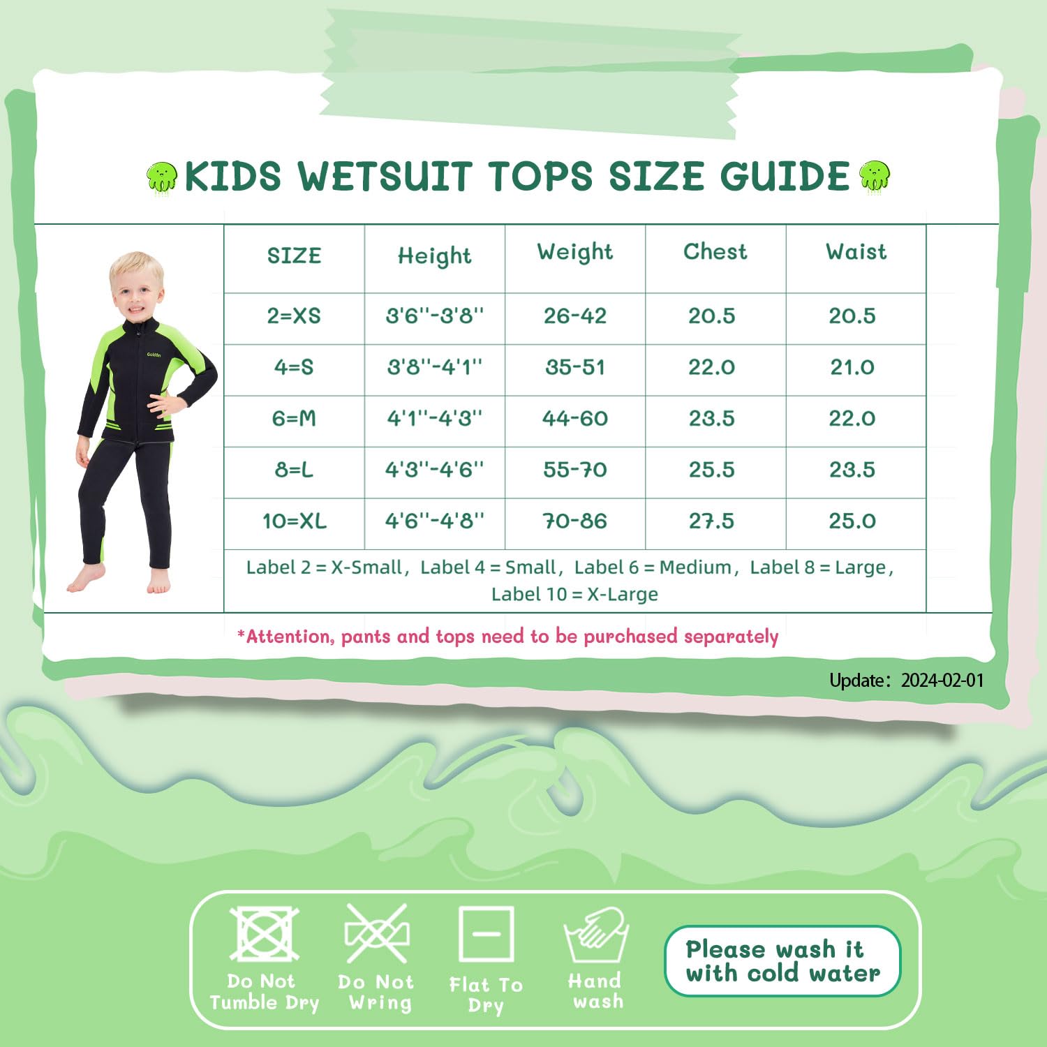 Calça De Neoprene Infantil GoldFin - 2mm Para Água Fria | Meninos E Meninas