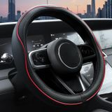 Capa De Volante Ouzorp Microfiber Leather 37-39cm Preta