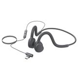 Fones De Ouvido Open Ear Sport, Faixa De Pescoço Com Fio E Microfone Tipo C