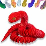 Resina De Articulação Flexível Articulada De Cobra Impressa Em 3d De Brinquedo De 60 Cm