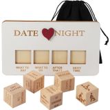 Presente Date Night Dice Wooden Dating Decision Dice