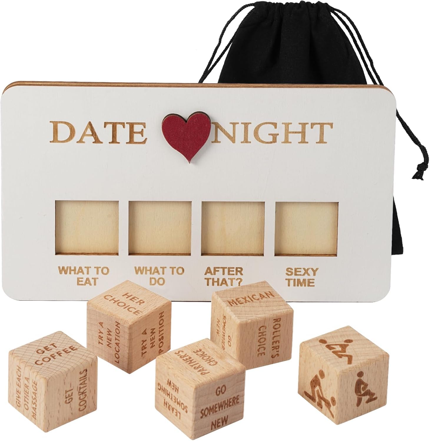 Presente Date Night Dice Wooden Dating Decision Dice