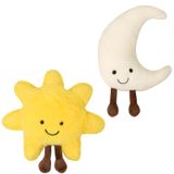 Almofadas De Pelúcia Para Sol E Lua De 30 Cm Para Presente Para Bebês E Crianças