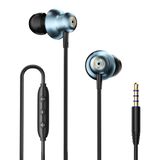 Fones De Ouvido Com Fio Fones De Ouvido Intra-auriculares Com Microfone Preto