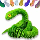 Resina De Articulação Flexível Articulada De Cobra Impressa Em 3d De Brinquedo De 60 Cm