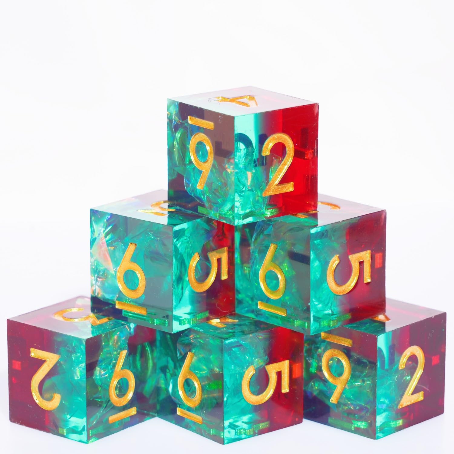 Conjunto De Dados De Resina D6 16 Mm 6 Unidades Para Dnd Dungeons And Dragons