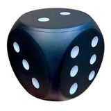 Brinquedo Educacional Foam Dice Cnezomp De 6 Polegadas, Cheio De Diversão, Preto