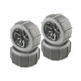 Rodas Rc E Pneus De Borracha 1/10-1/18 Areia De Praia/neve/deserto