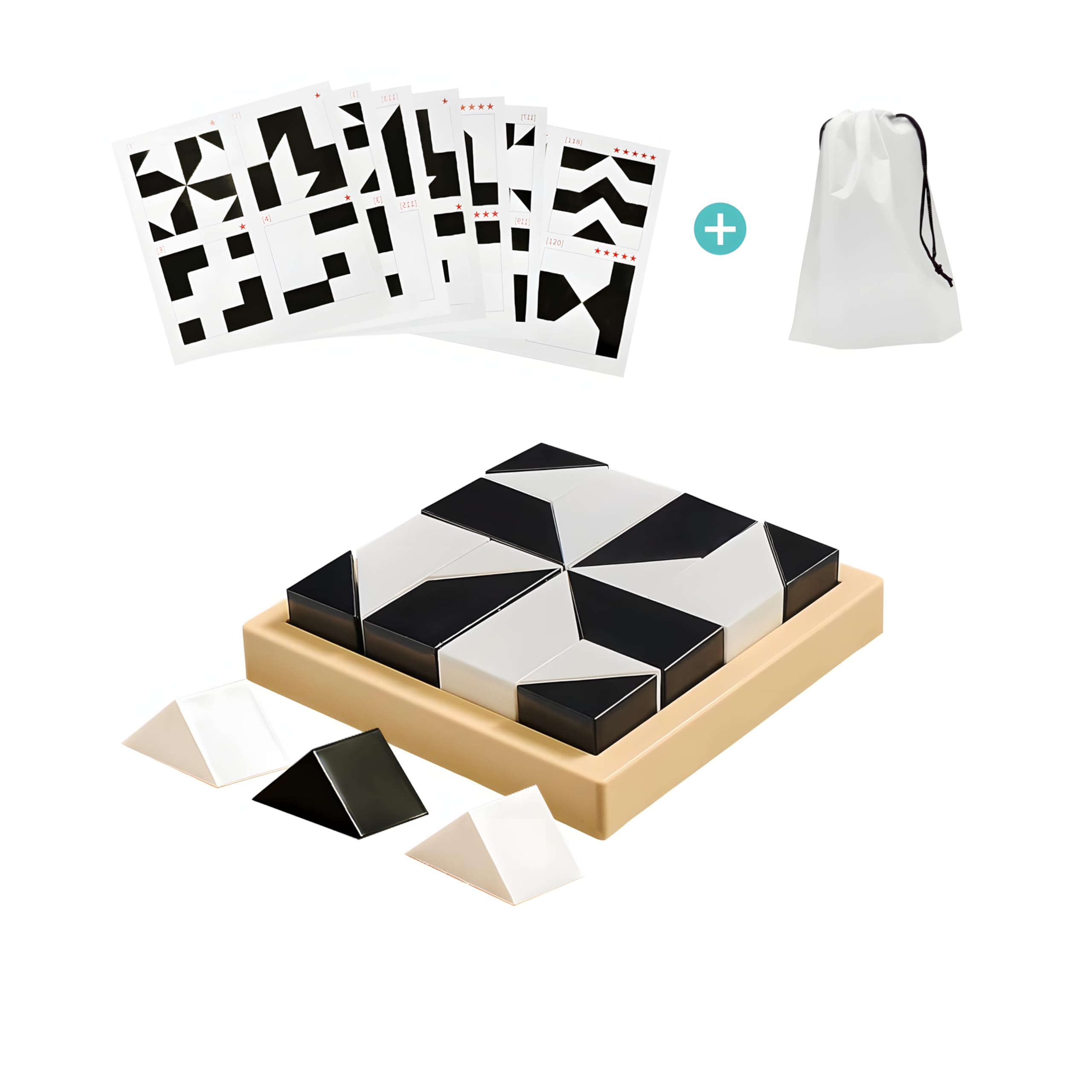 Block Puzzle Toy Brinquedos Sensoriais Escondidos Com Bandeja Para Crianças E Adultos