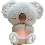 Brinquedo De Pelúcia Anxiety Relief Koala Bear Cinza 25 Cm Com Som