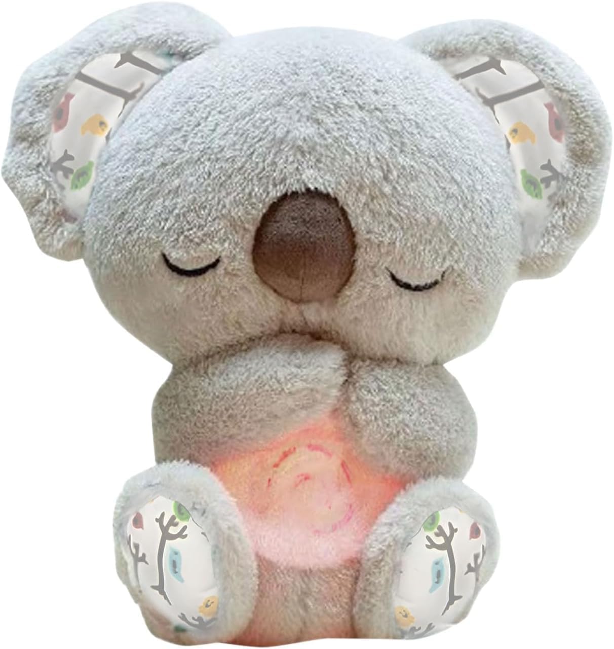 Brinquedo De Pelúcia Anxiety Relief Koala Bear Cinza 25 Cm Com Som
