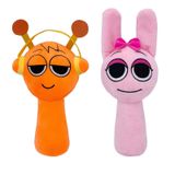 Brinquedo De Pelúcia Sprunki Sprunky Wenda E Cinza De 25 Cm Para Crianças