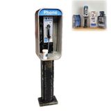 Telefone Público Americano Em Miniatura, Decoração Em Estilo Vintage Em Escala 1:12