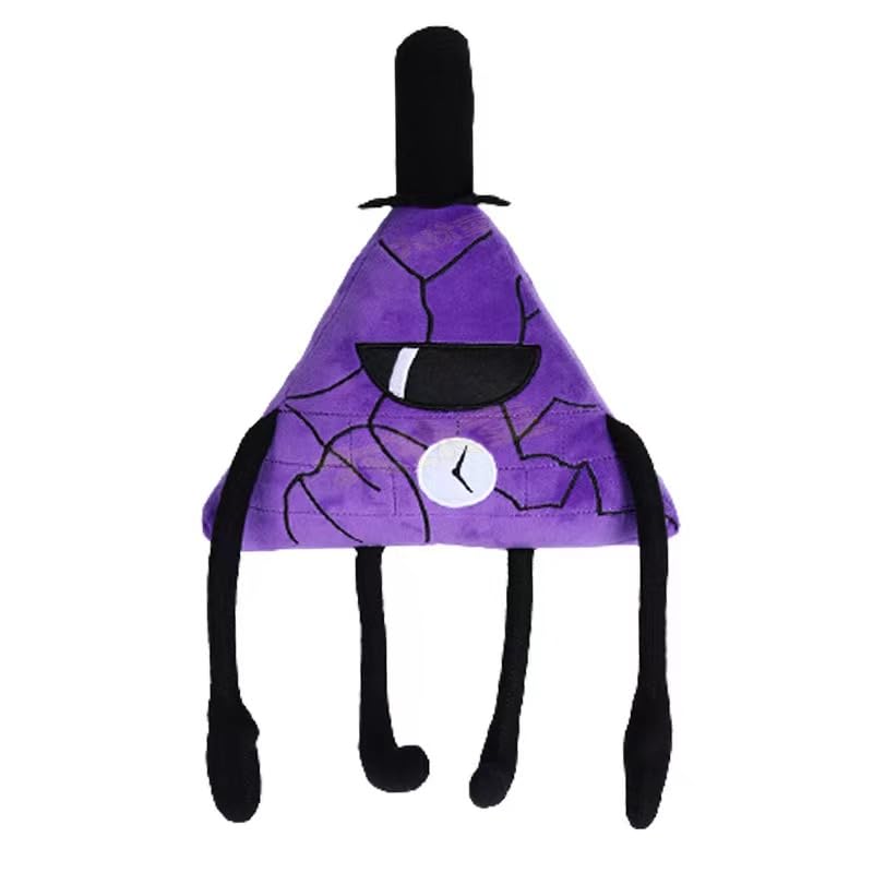 Plush Doll Falls Bill Cipher 16,5 Polegadas Roxa Para Crianças E Adultos