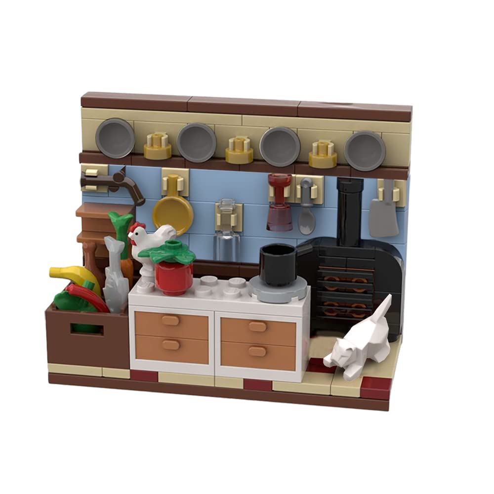 Building Block Scene Sayotoo Swedish Chef's Kitchen 143 Unidades