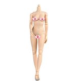 Corpo Feminino Em Escala 1/6 De Action Figure, Pele Pálida Com Busto Grande