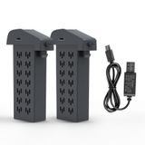 Bateria De Drone Jaay 3,7 V 1500 Mah (2 Unidades) Com Cabo De Carregamento Usb