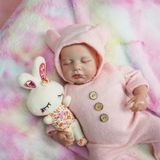 Boneca Reborn Baby Doll Lifelike De 43 Cm Para Meninos Com Brinquedo De Alimentação E Caixa De Presente