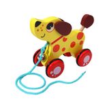 Cão Genérico De Brinquedo De Madeira Animal Push Toy Para Crianças De 1 A 3 Anos