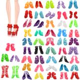 Conjunto De Sapatos De Boneca Modernos, 50 Pares De Cores Variadas De 11,5 Polegadas