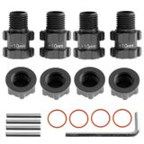 Adaptador De Cubos Hexagonais De Roda Rc De 14 Mm A 17 Mm, Amplie 10 Mm Para Arrma