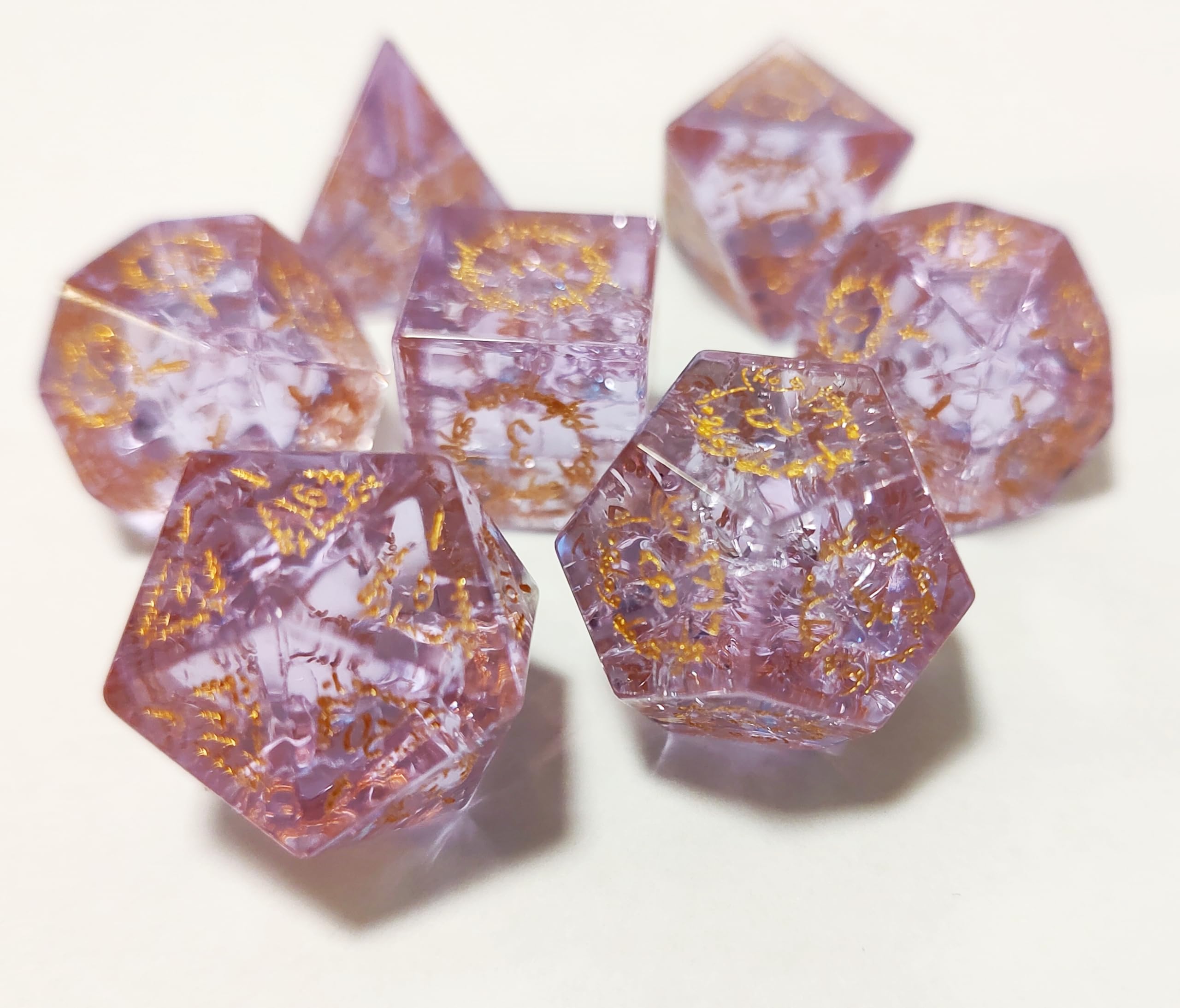 Conjunto De Dados Dungeons And Dragons Dnd Rpg Pathfinder Pink