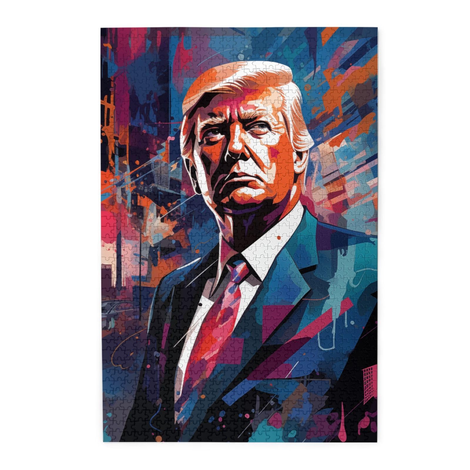 Puzzle Painting Trump 1000 Pieces Para Adultos E Crianças