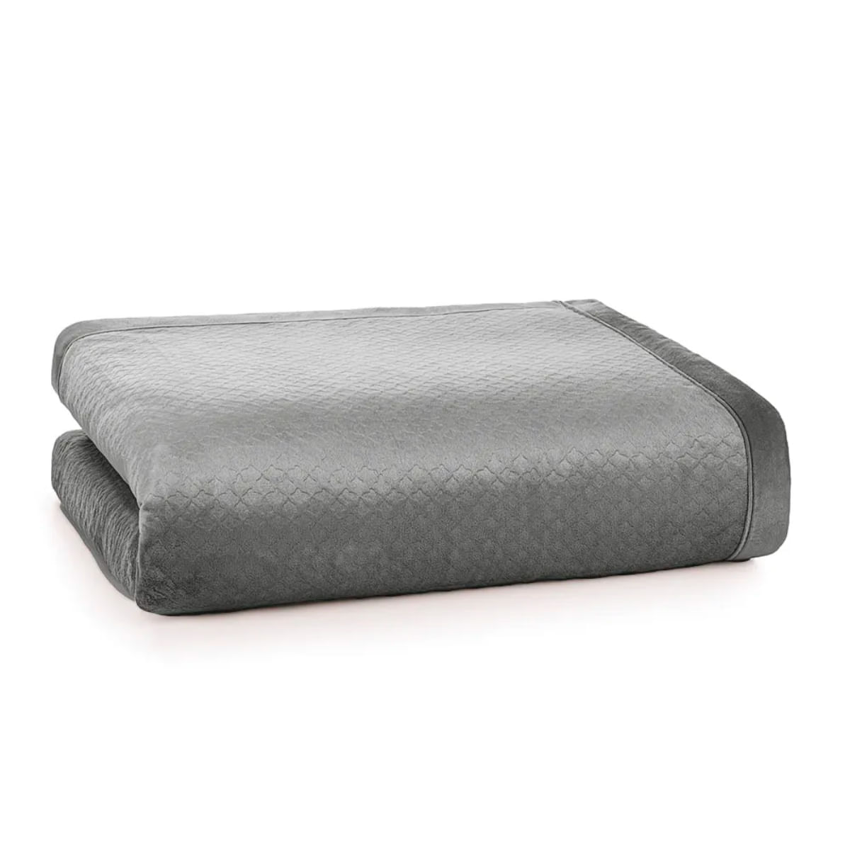 Cobertor King De Sherpa E Flanel Fleece Karsten 290x260 Cm Eliot Metal Karsten