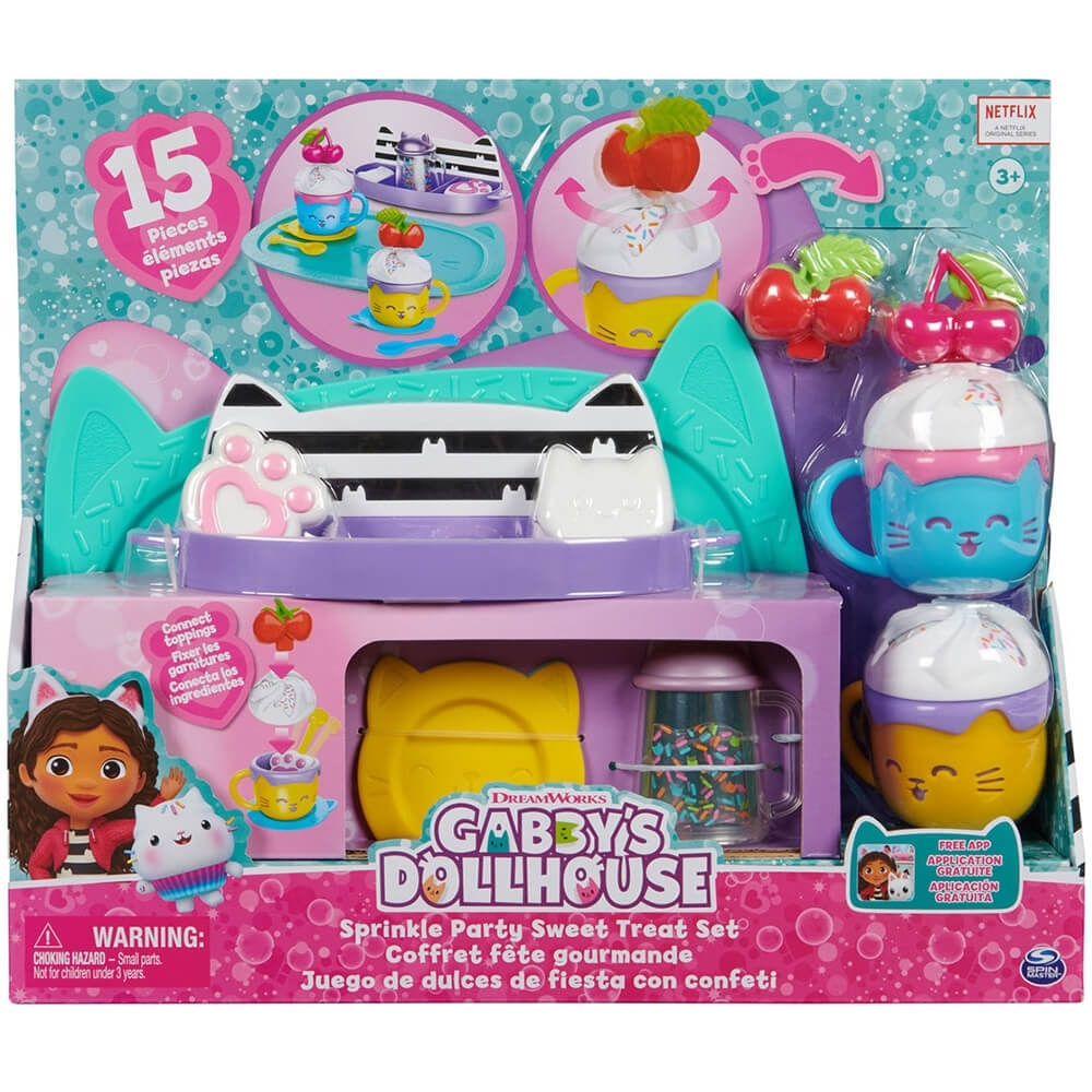 Gabbys Dollhouse Set De Chocolate Quente Com Doces Sunny
