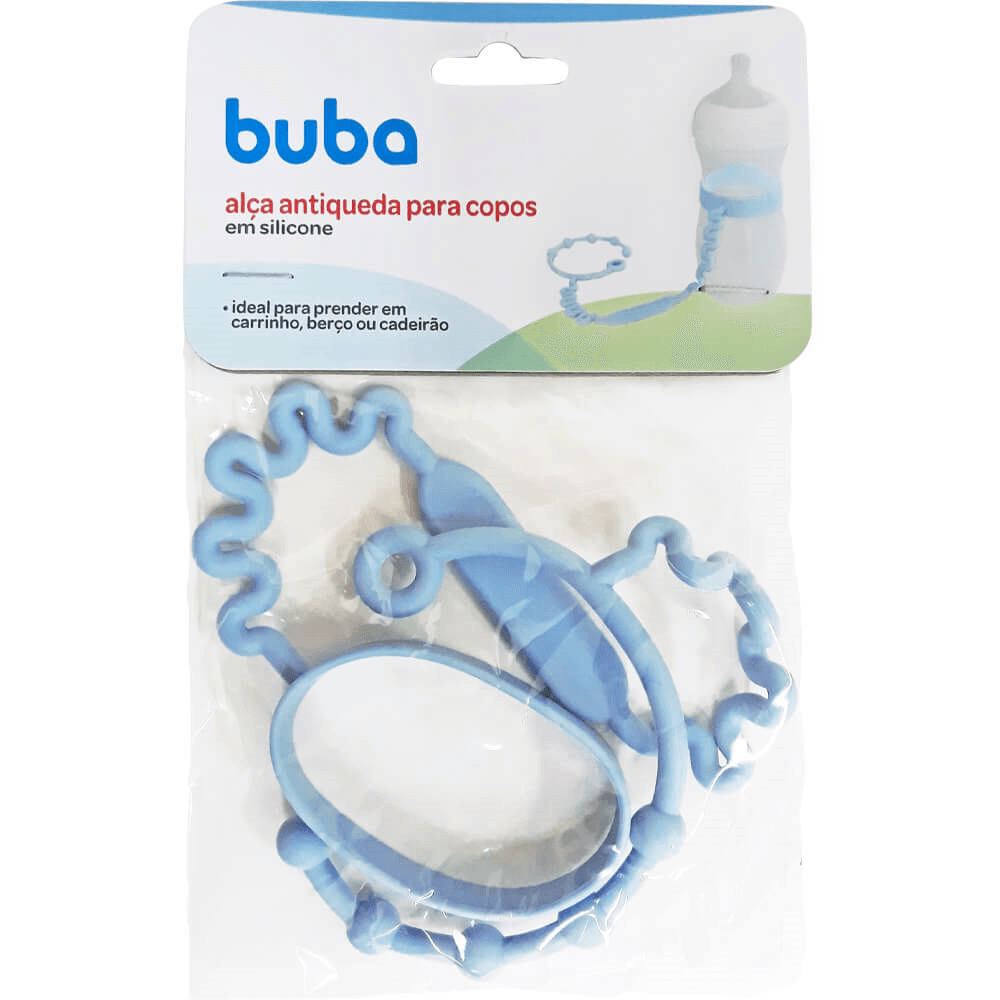 Alca Antiqueda Para Copo E Mamadeira Azul Buba