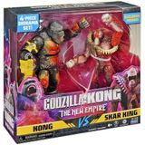 Pack Com 2 Figuras Godzilla X Kong The New Empire 15cm Sunny