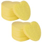 Esponjas Faciais Spunspon 100 Unidades De Celulose Em Forma De Coração